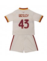 AS Roma Wesley Franca #43 Venkovní dres pro děti 2026-27 Krátký Rukáv (+ trenýrky)